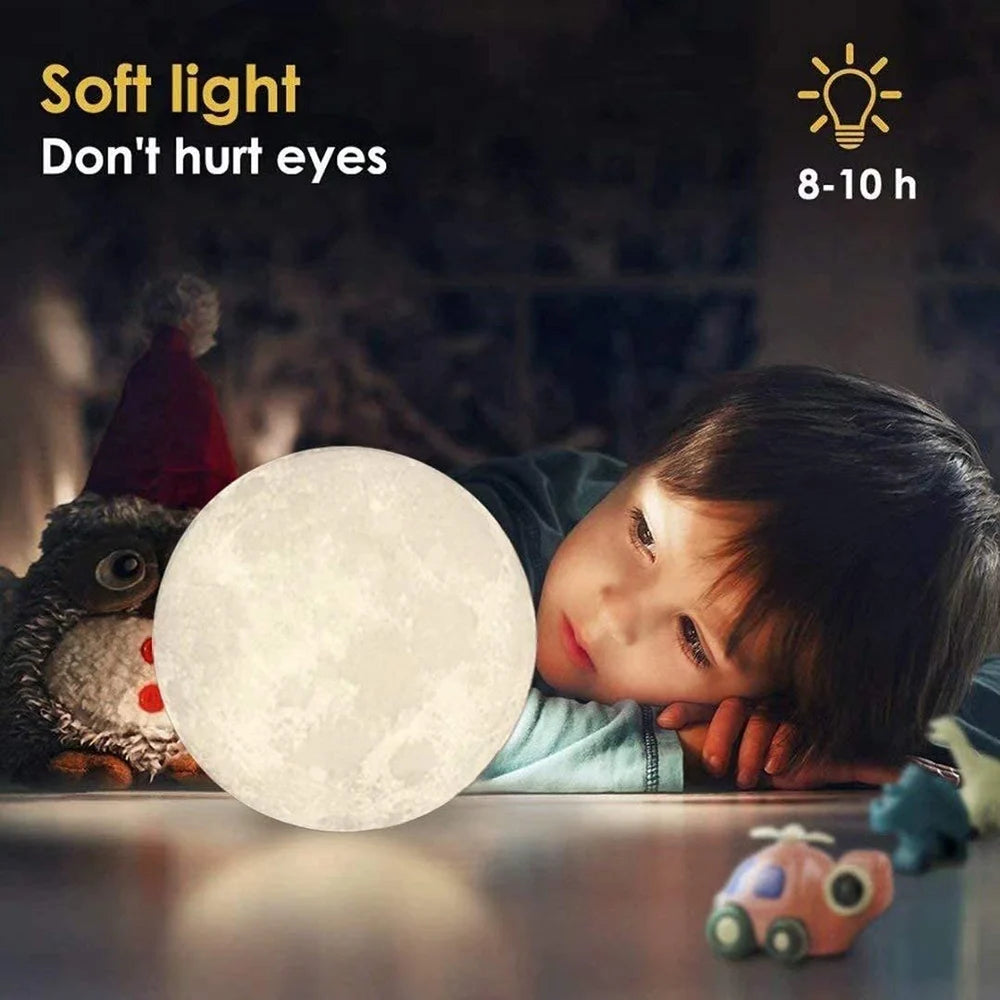 3D Moon Table Lamp