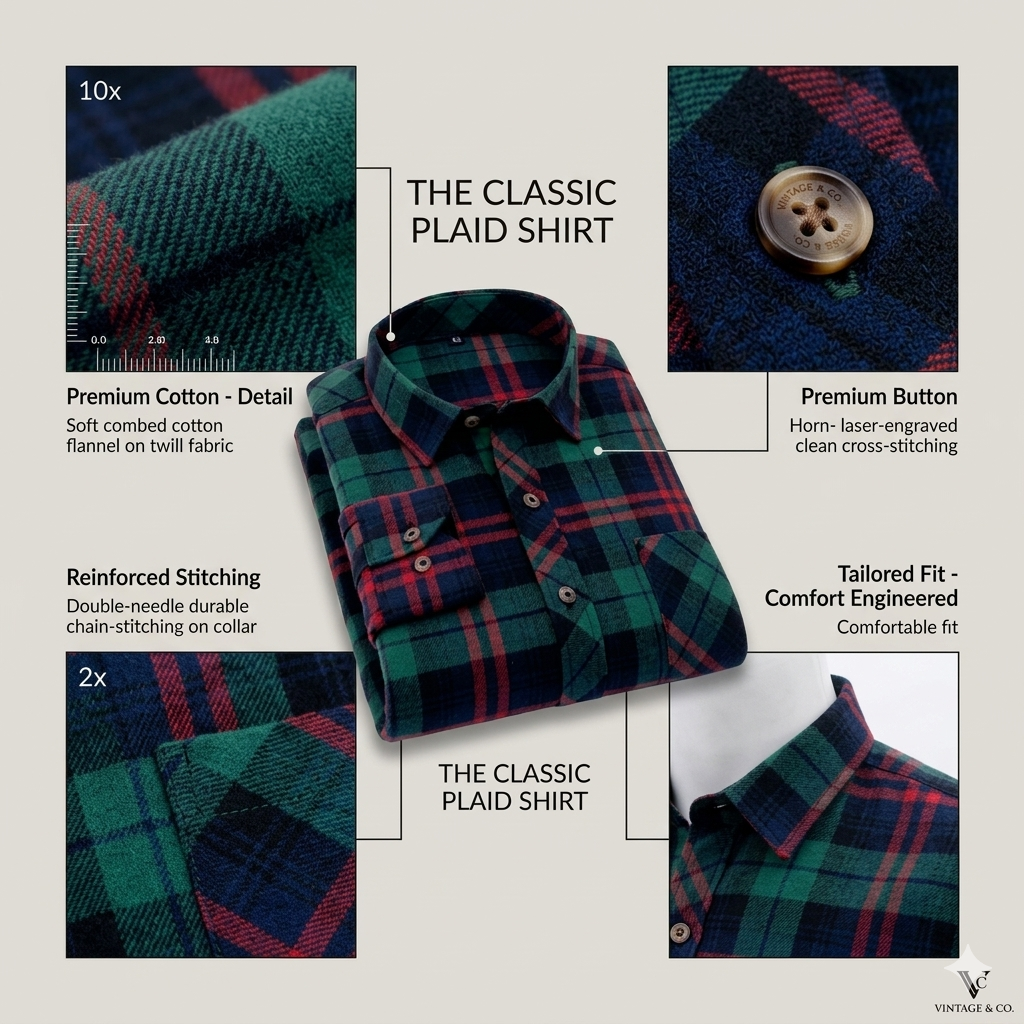 Premium Men's Check Shirt Combo Pack (Pack of 5)