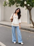 Embroidered V-Neck Kurti