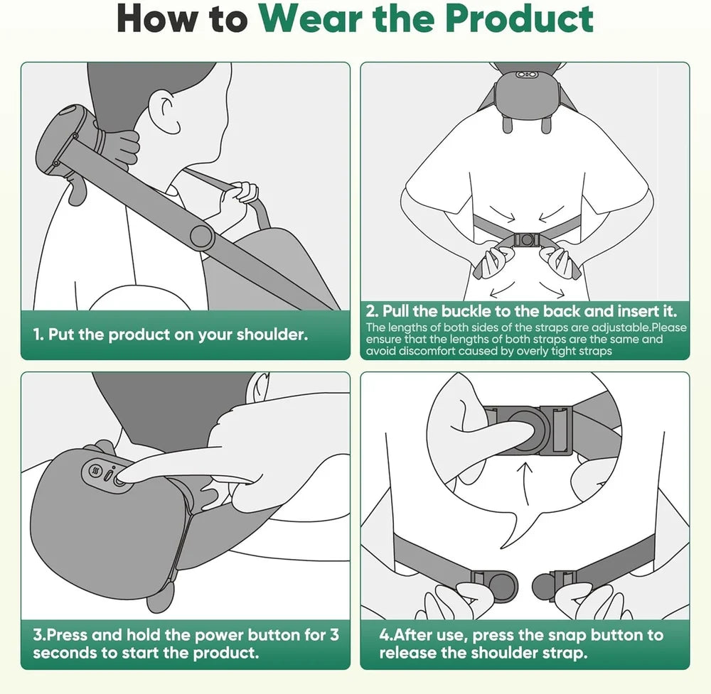 Neck And Shoulder Massager, Rechargeable