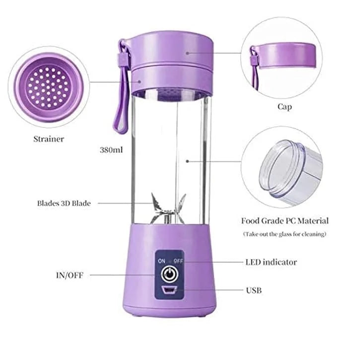 Portable Usb Electric Blender Juicer Maker Machine For Fruits And Vegetables
