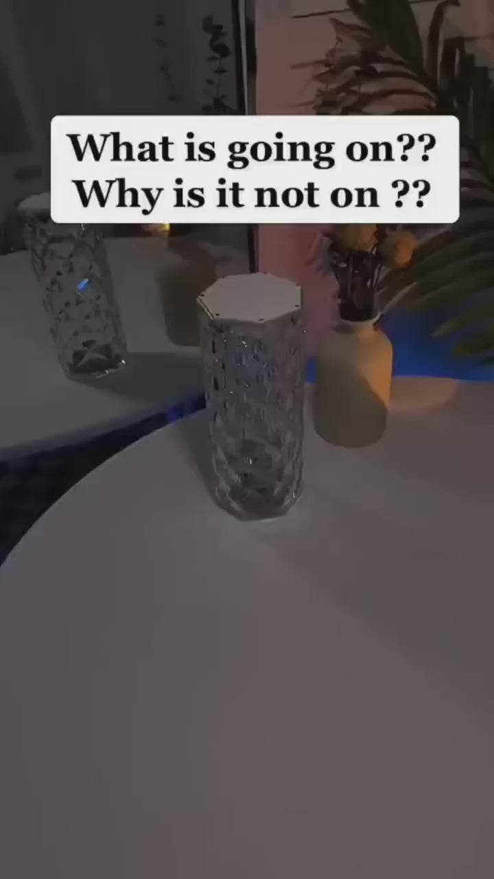 Crystal Diamond Table Lamp