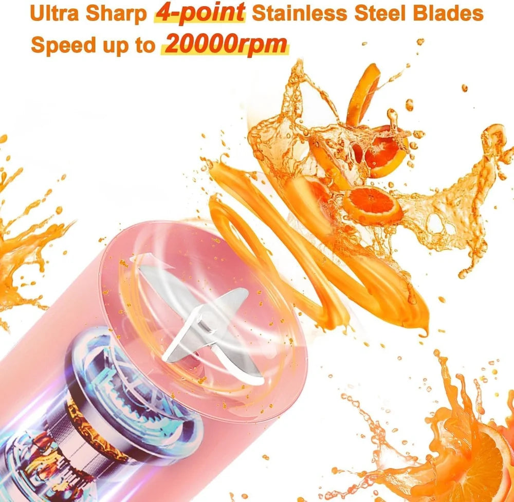 Rechargeable Hand Juicer, Fruit Juices Mixer Maker