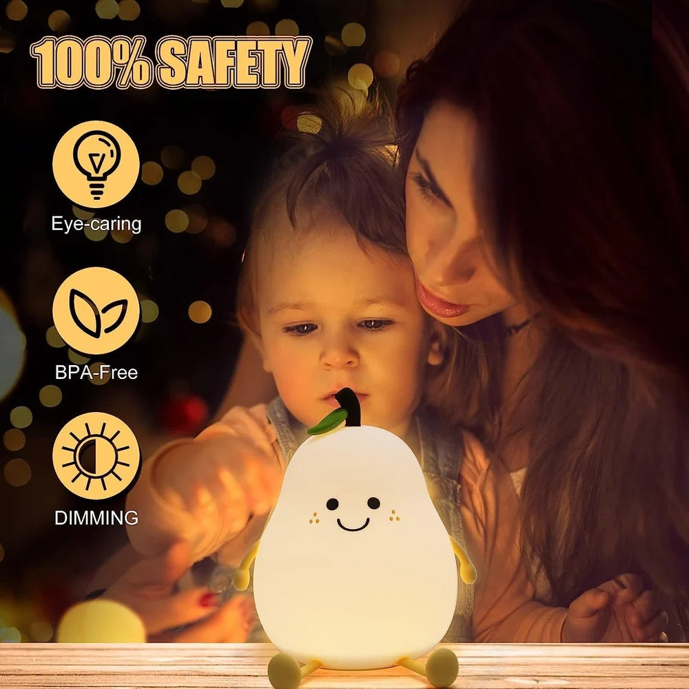 silicon pear lamp