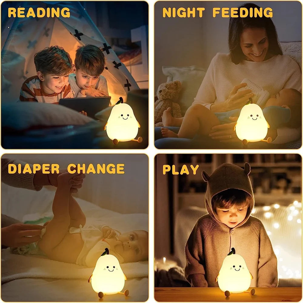 silicon pear lamp