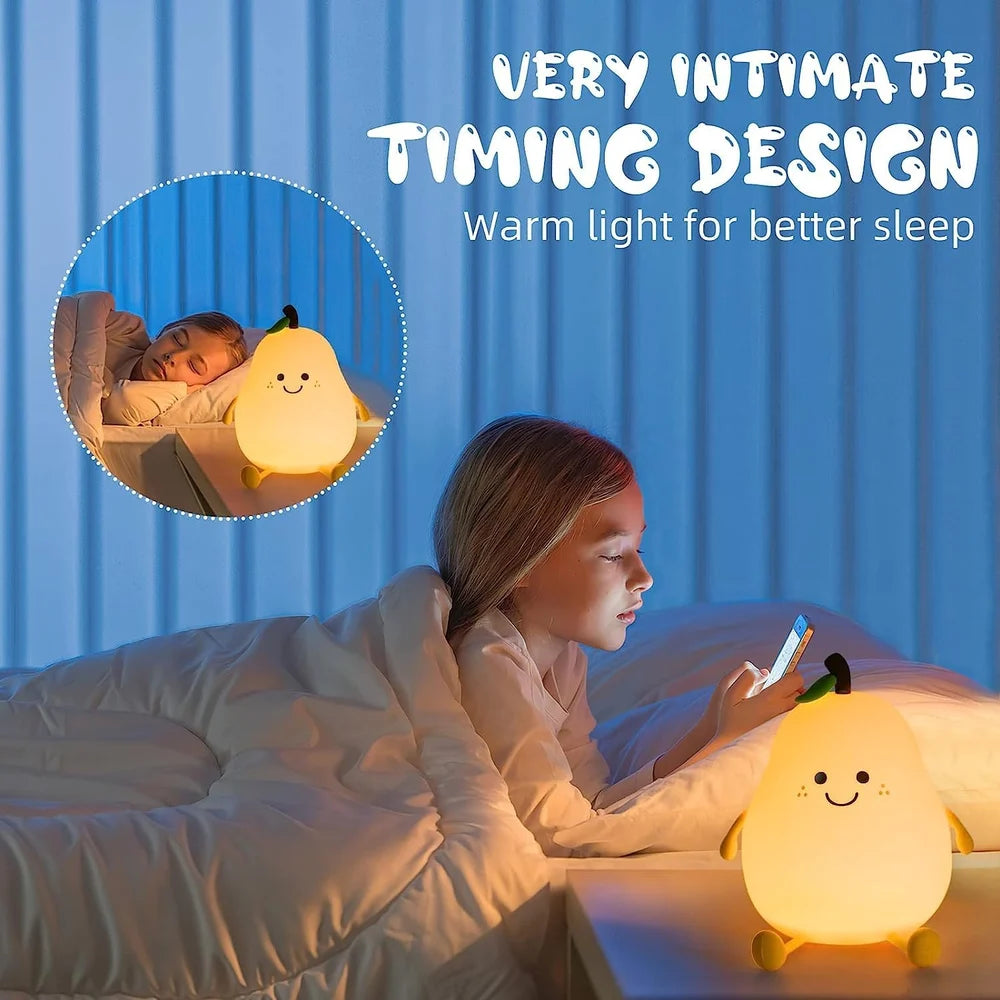 silicon pear lamp
